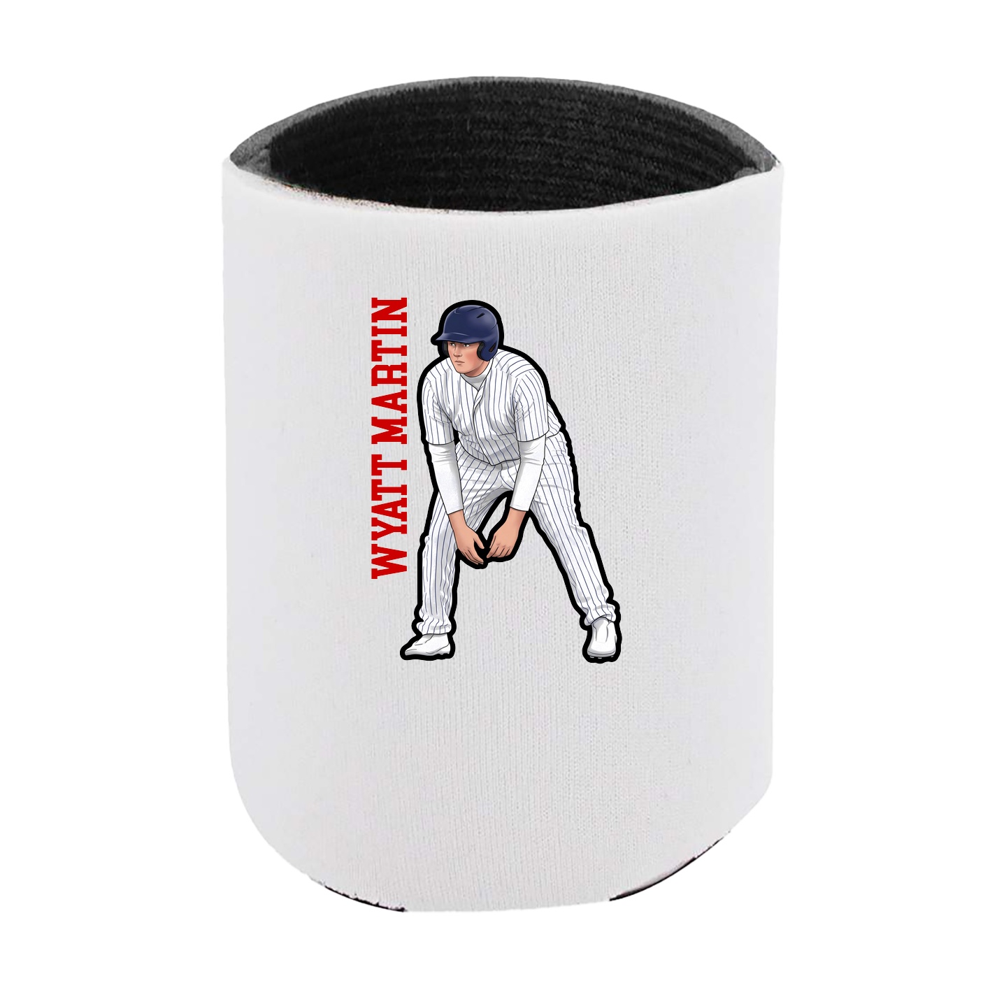 Can Holder — Name Vertical in White