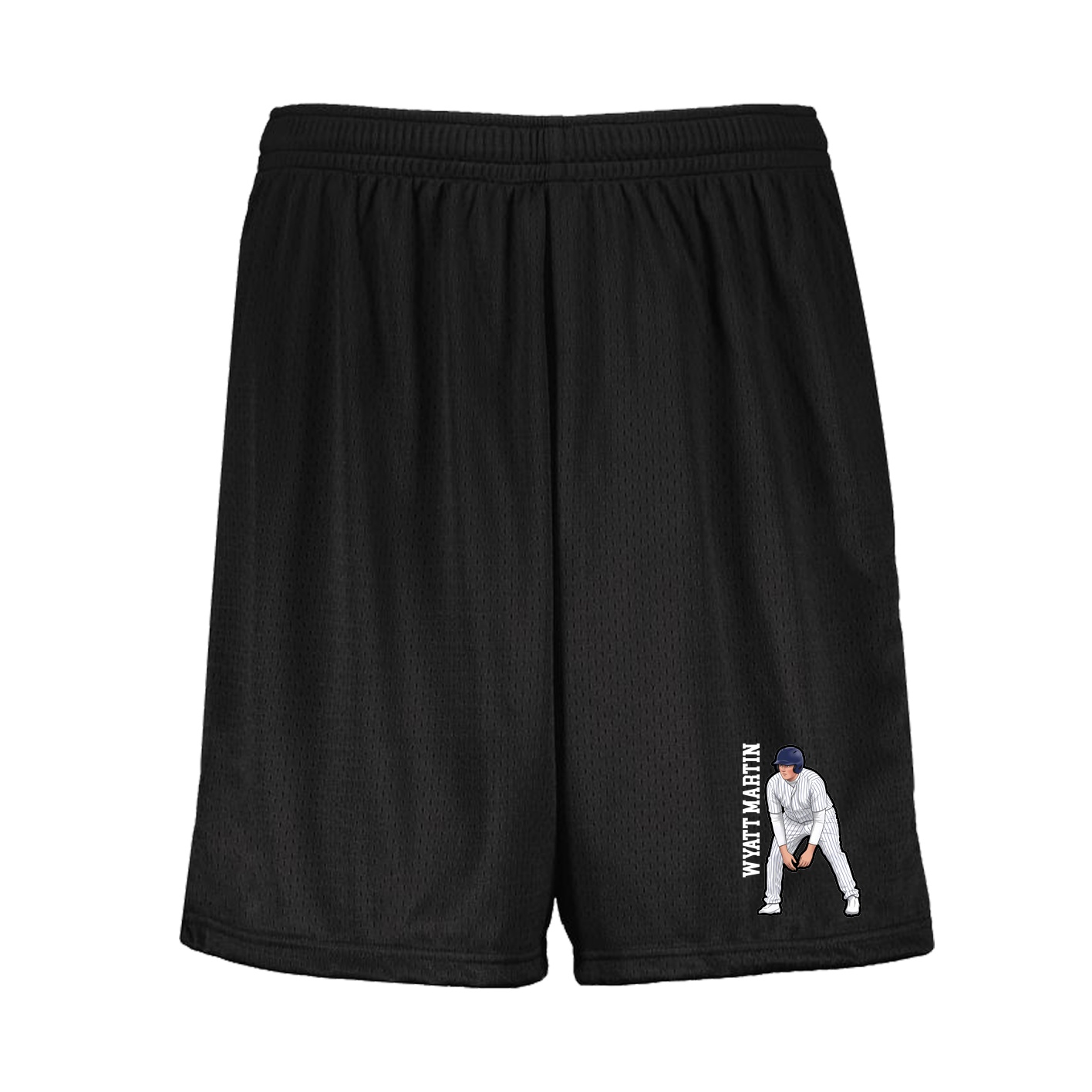 Shorts — Name Vertical in Black