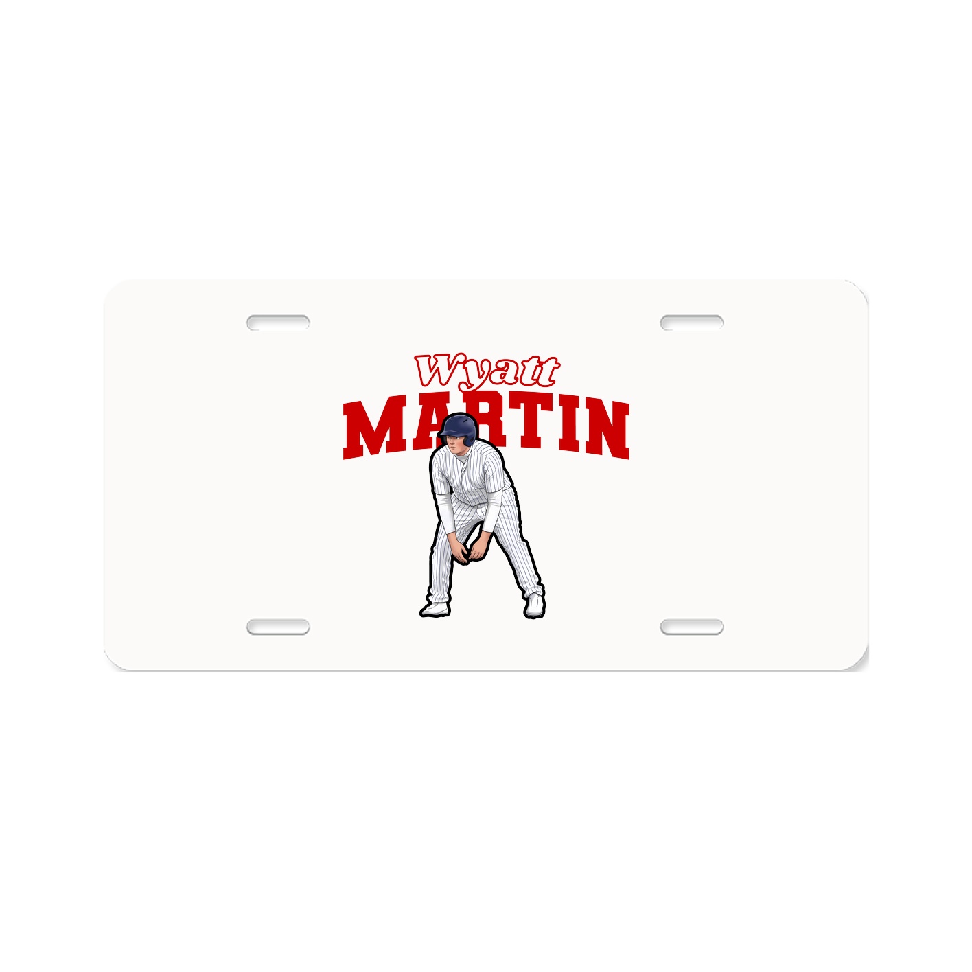 License Plate — Name Arch in Classic
