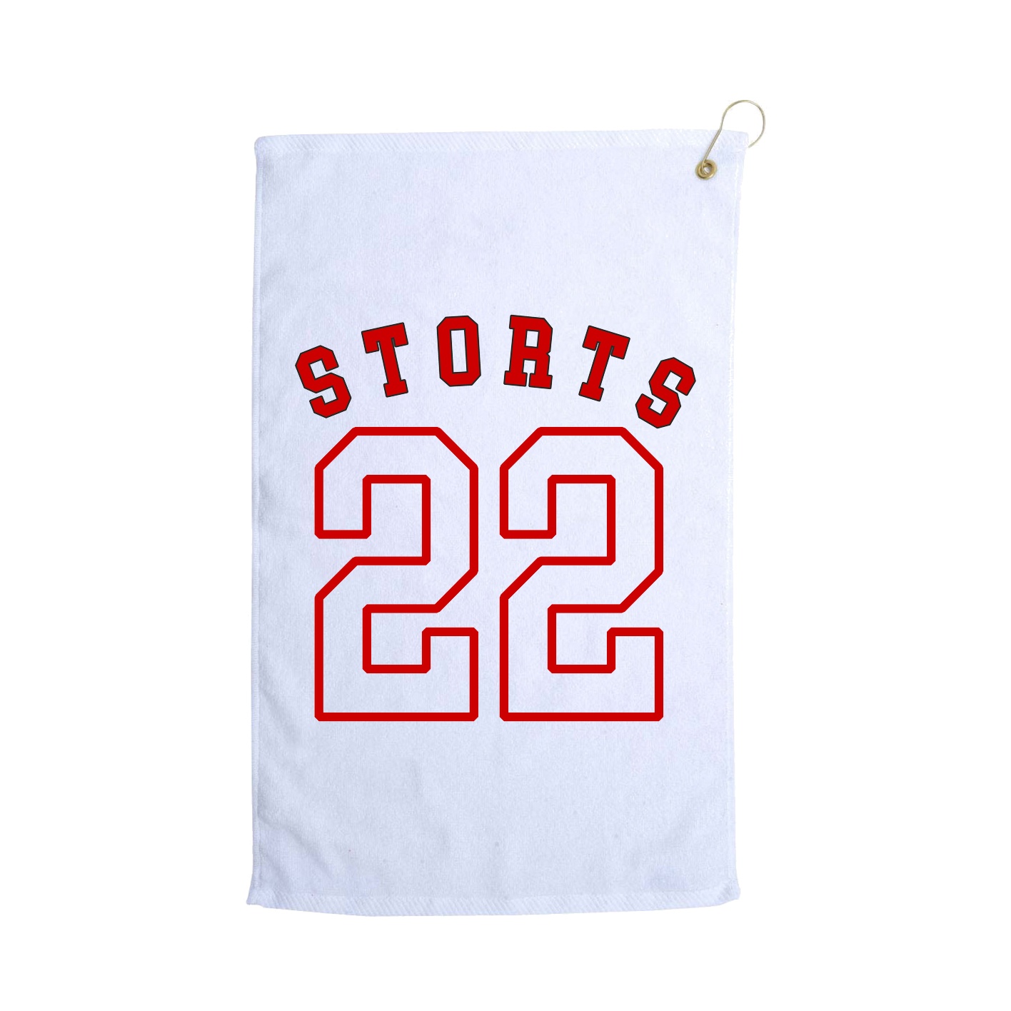 Golf Towel — Shirsey Arch in White