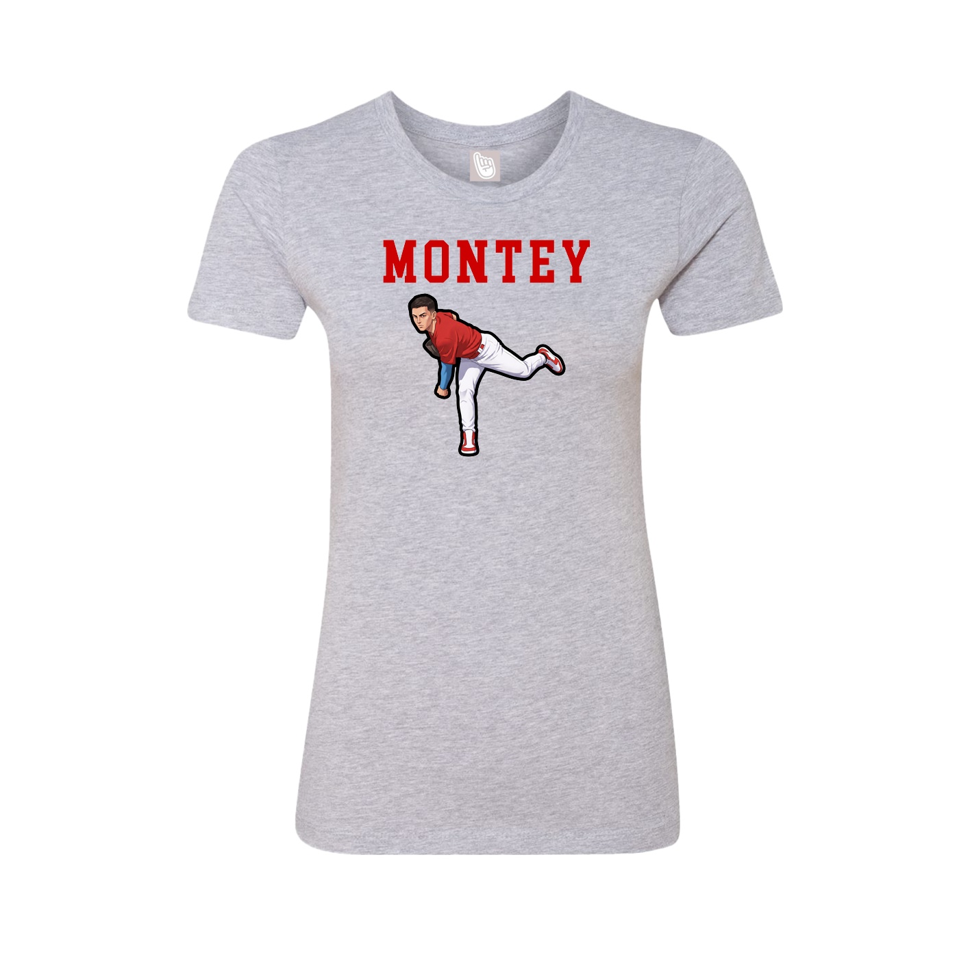 Fitted Women's Tee — Shirsey in Grey