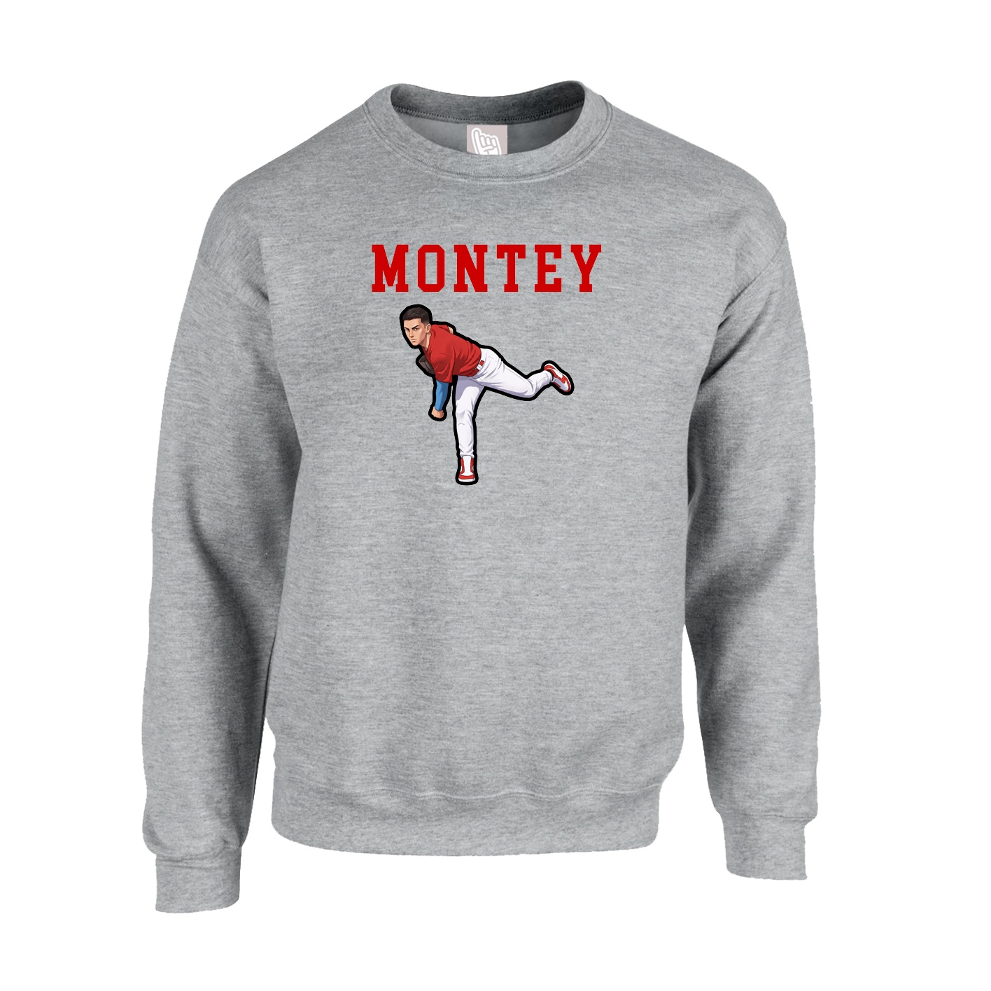 Fleece Crew — Shirsey in Grey