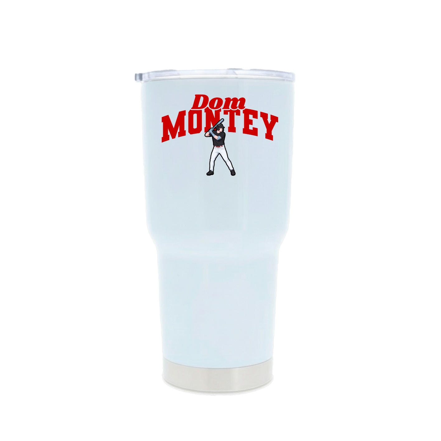 30oz Stainless Steel Tumbler — Signature Arch in White