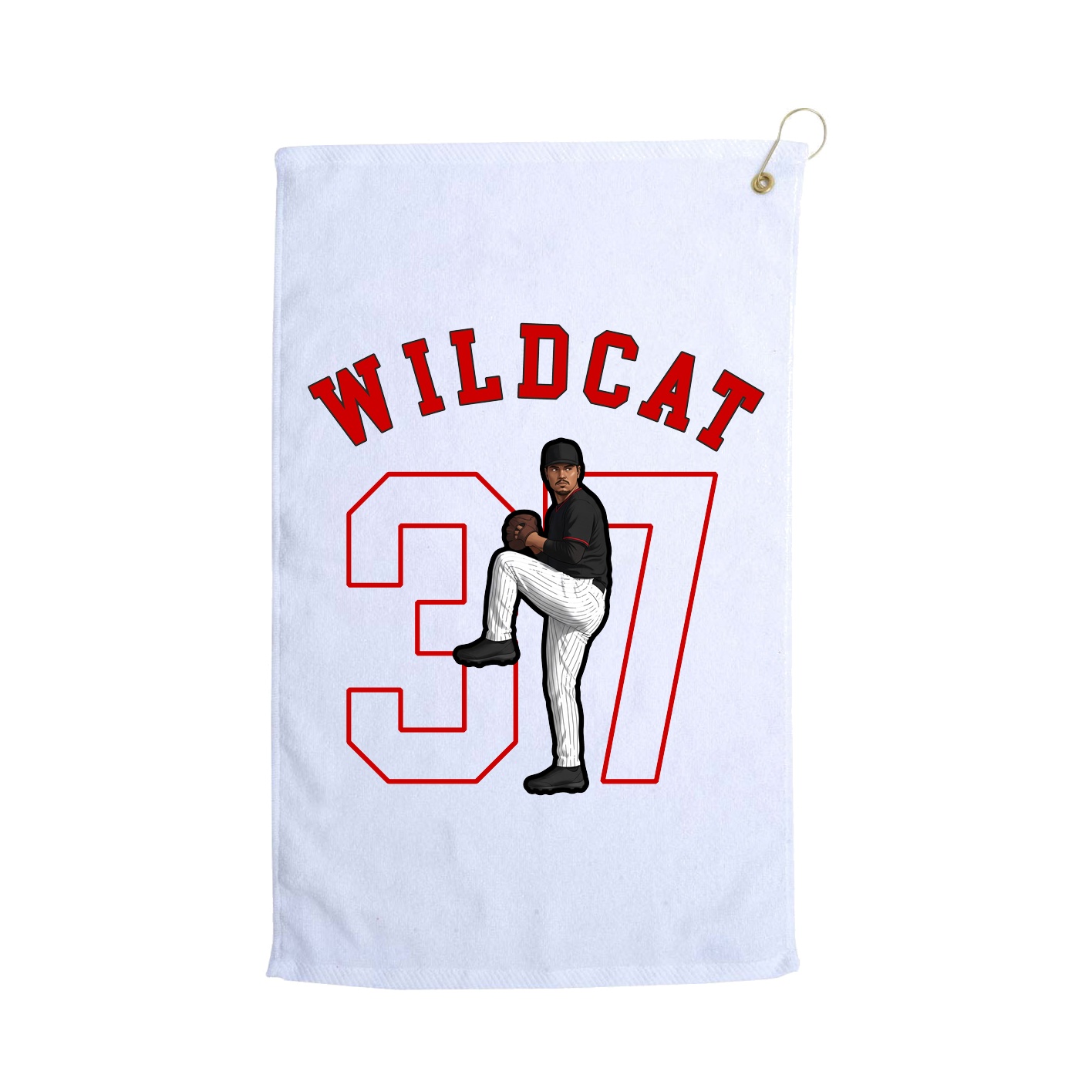 Golf Towel — Shirsey Arch in White