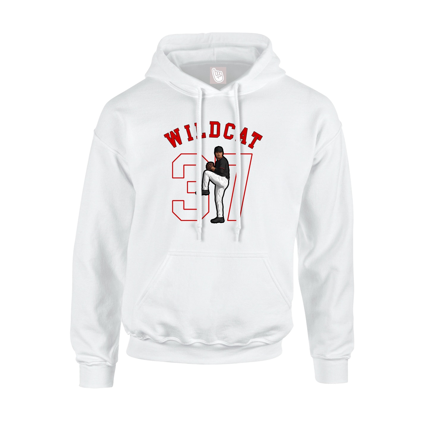 Youth Hoodie — Shirsey Arch in White
