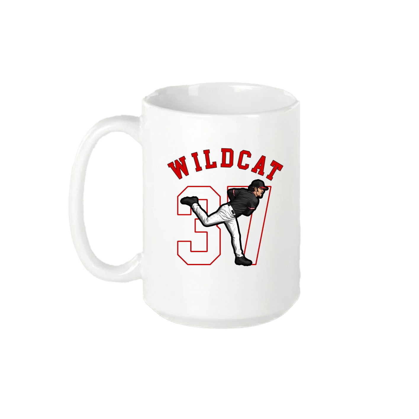 15oz Coffee Mug — Shirsey Arch in White