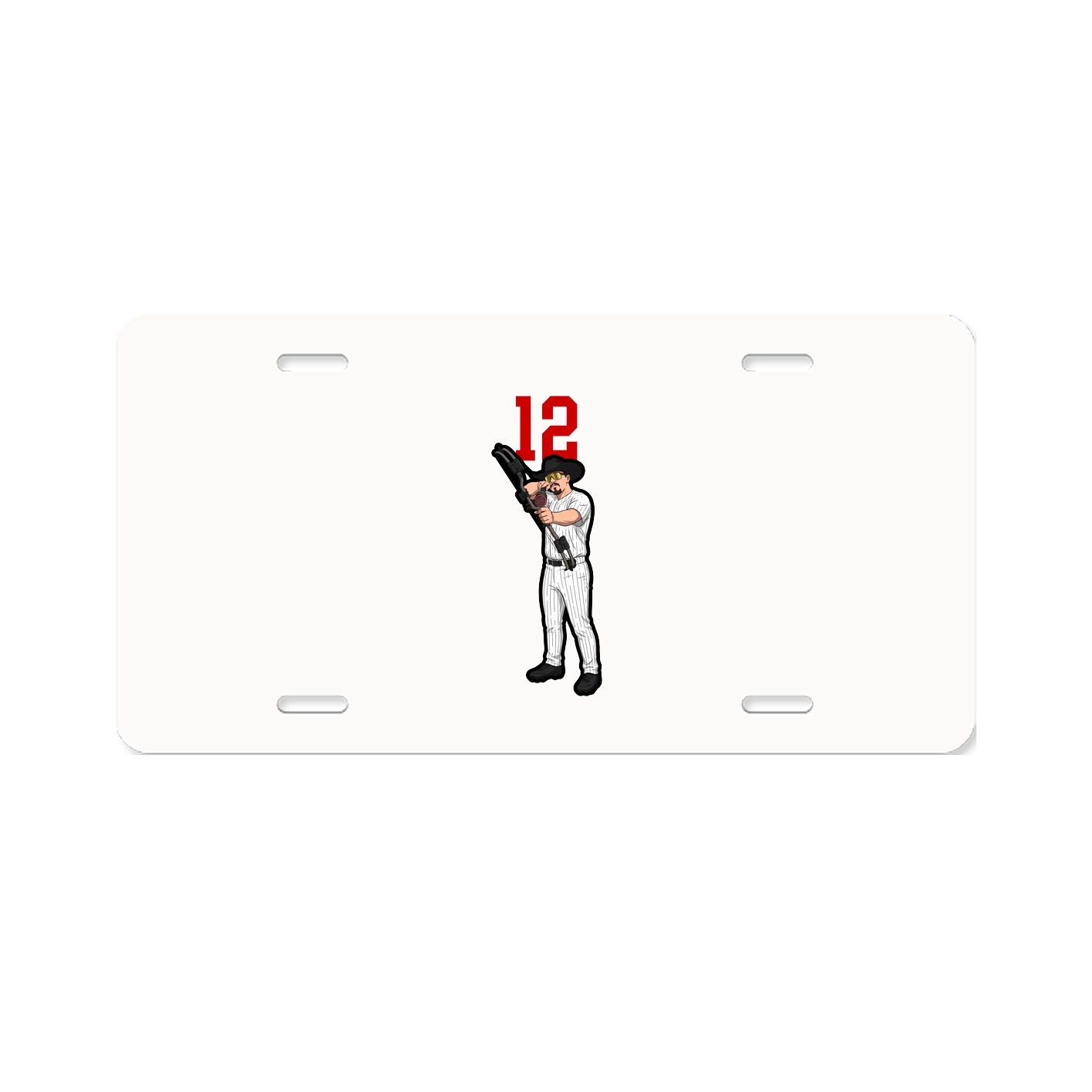 License Plate — Number Top in Classic