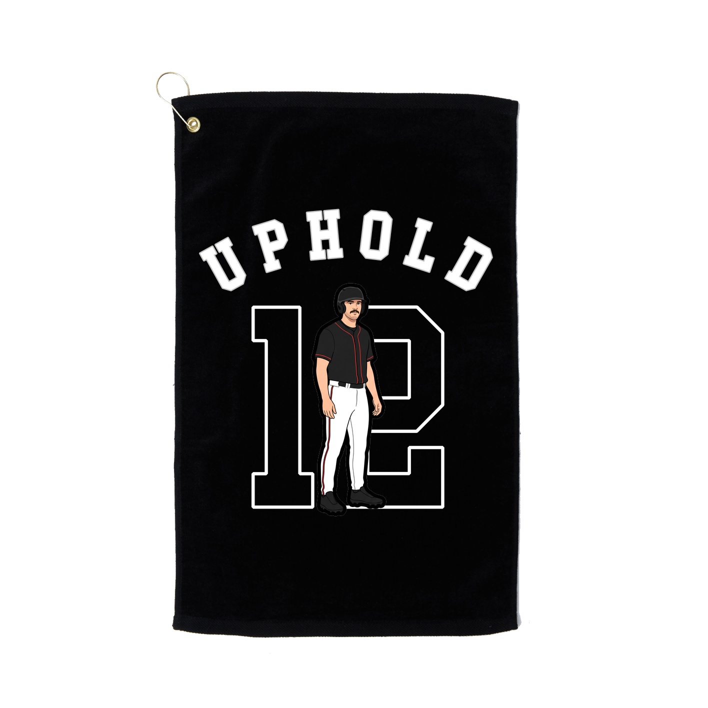 Golf Towel — Shirsey Arch in Black