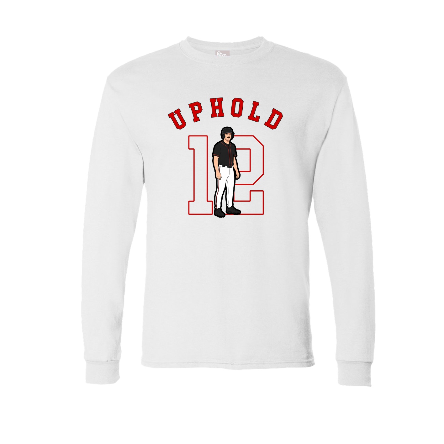 Long Sleeve Tee — Shirsey Arch in White