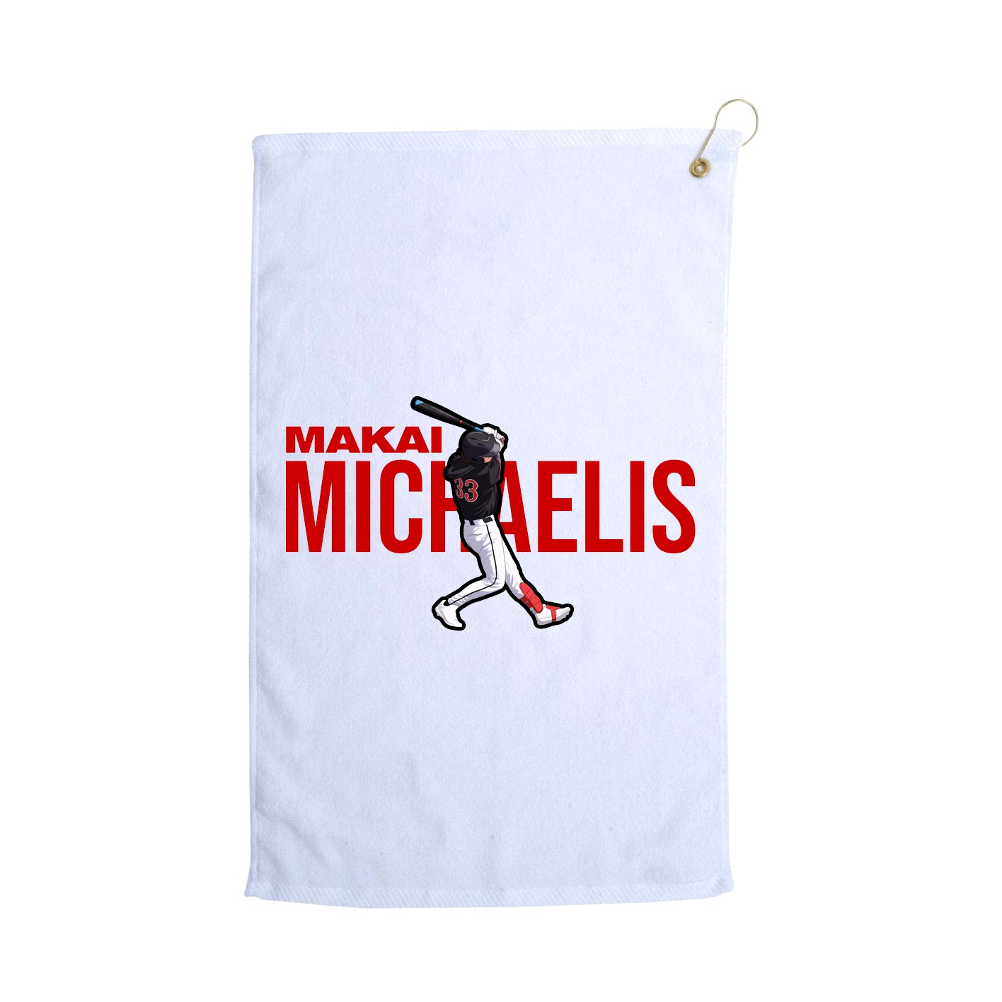 Golf Towel — Player Name in White
