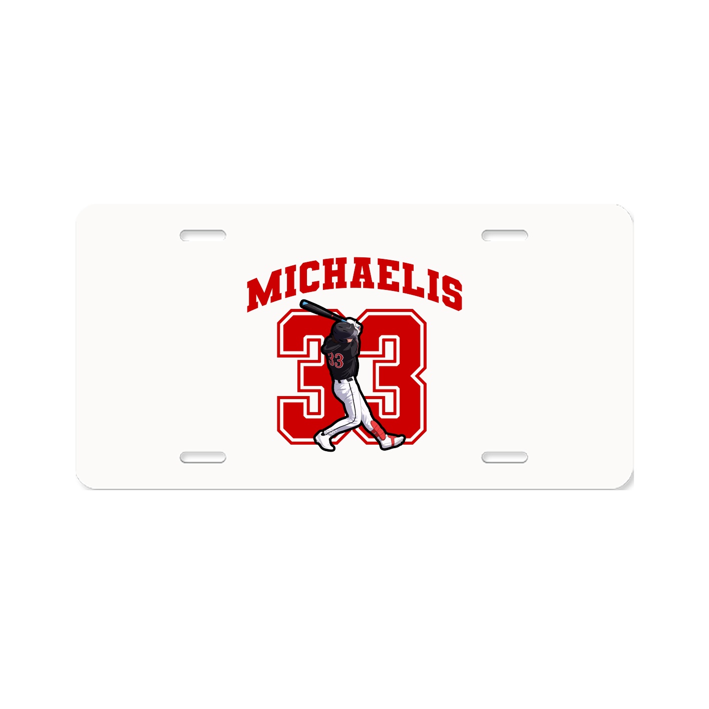 License Plate — Number in Classic