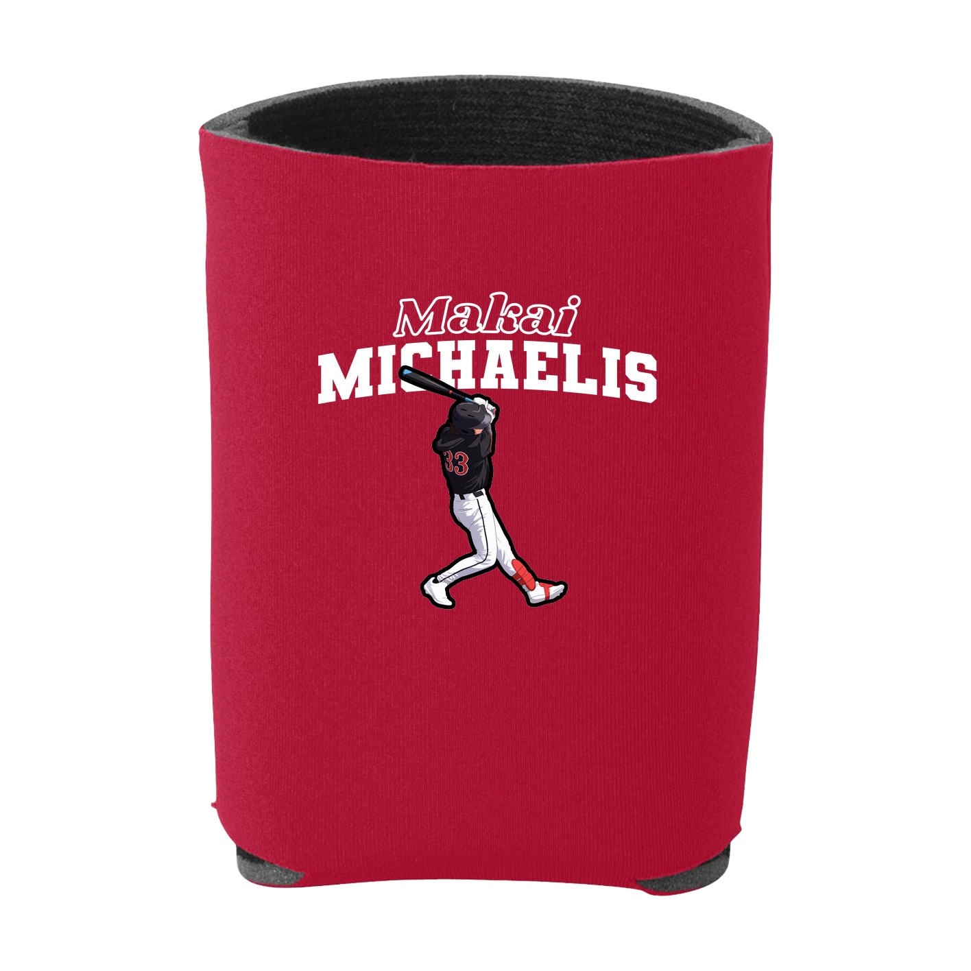 Can Holder — Name Arch in Red
