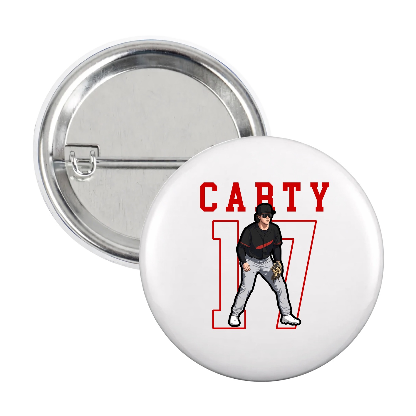 Game Day Button — Shirsey in White