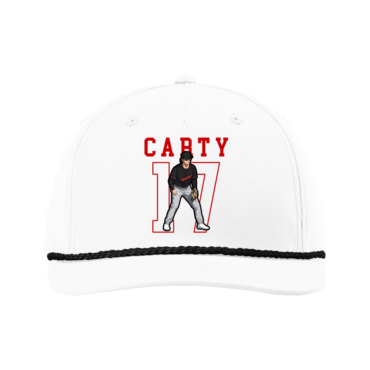 Five-Panel Classic Rope Cap — Shirsey in White