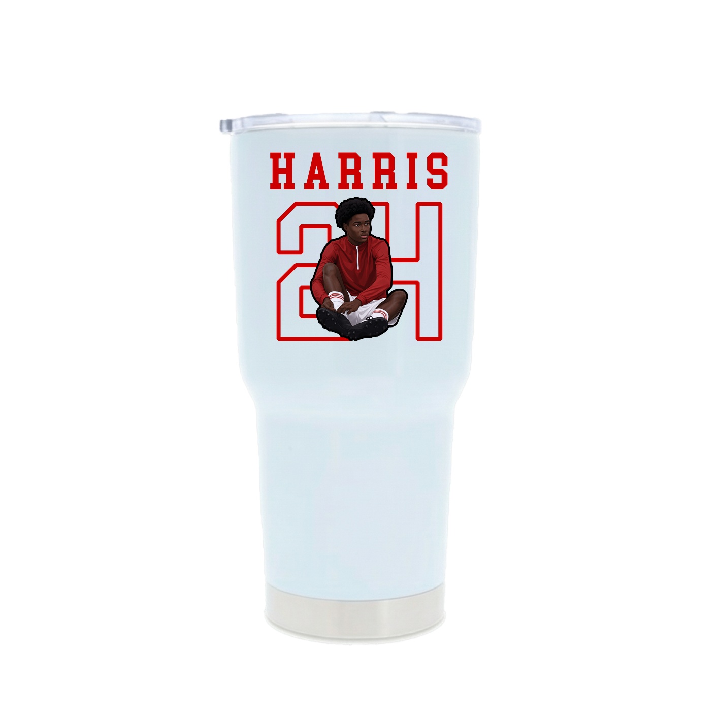 30oz Stainless Steel Tumbler — Shirsey in White