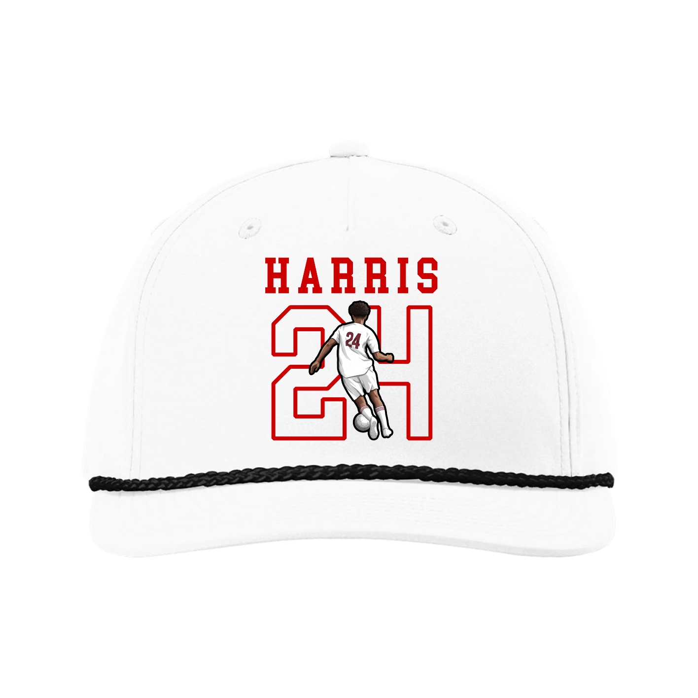 Five-Panel Classic Rope Cap — Shirsey in White