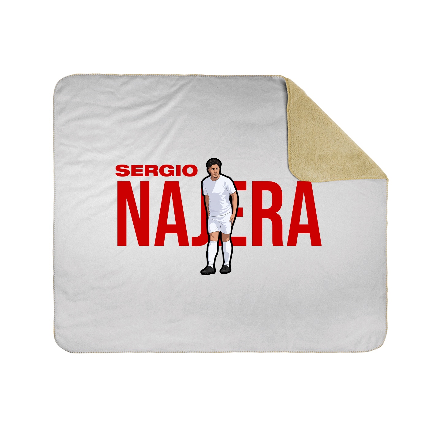 Throw Blanket — Player Name in White