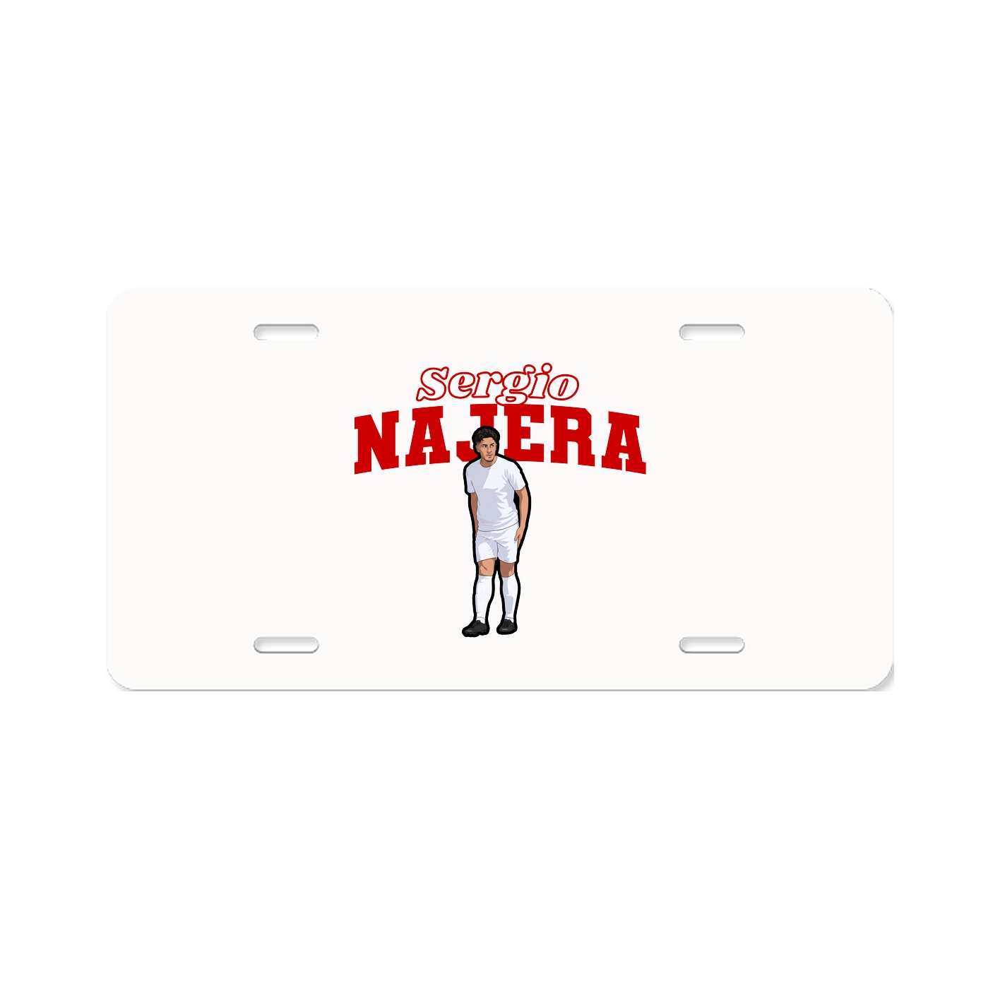License Plate — Name Arch in Classic
