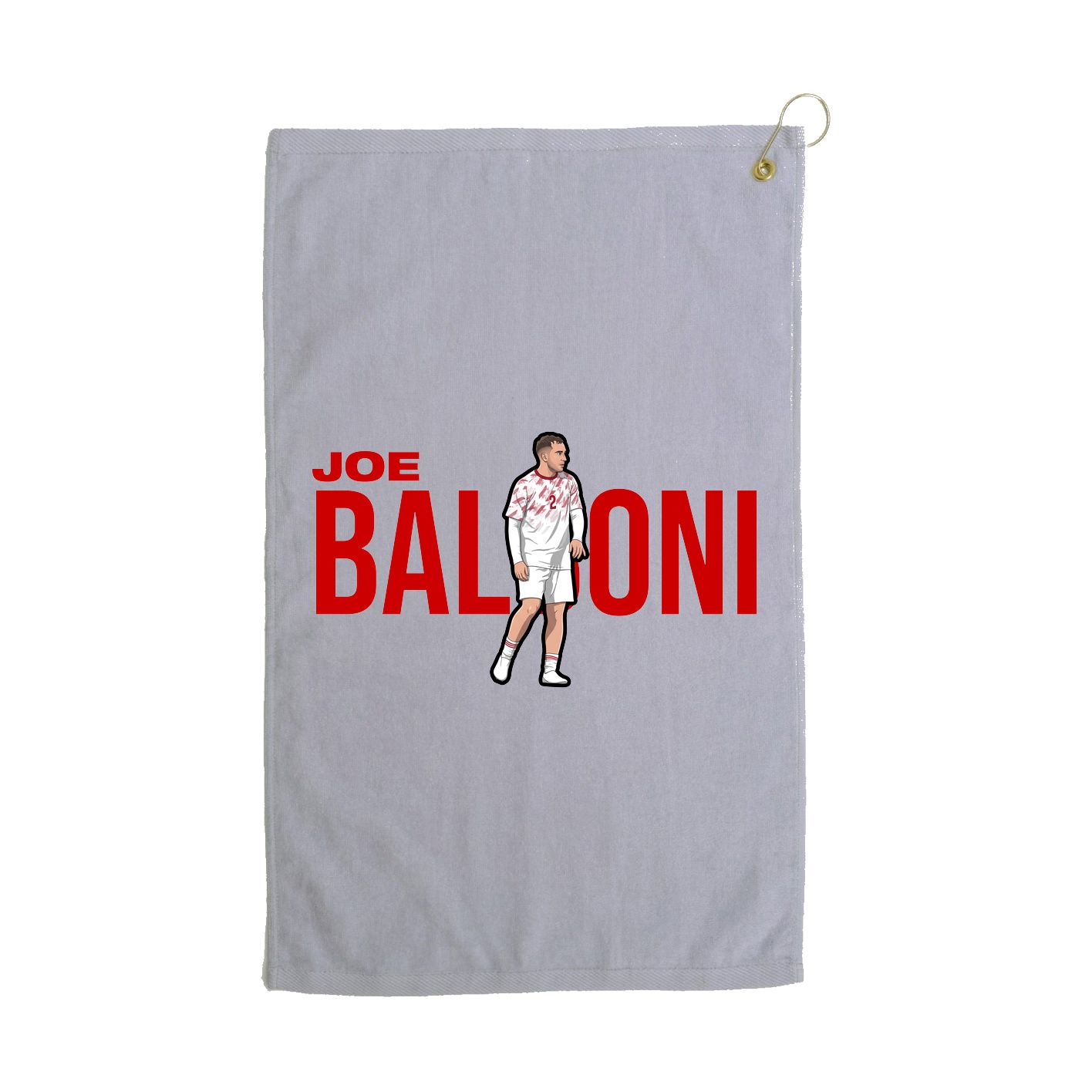 Golf Towel — Player Name in Grey