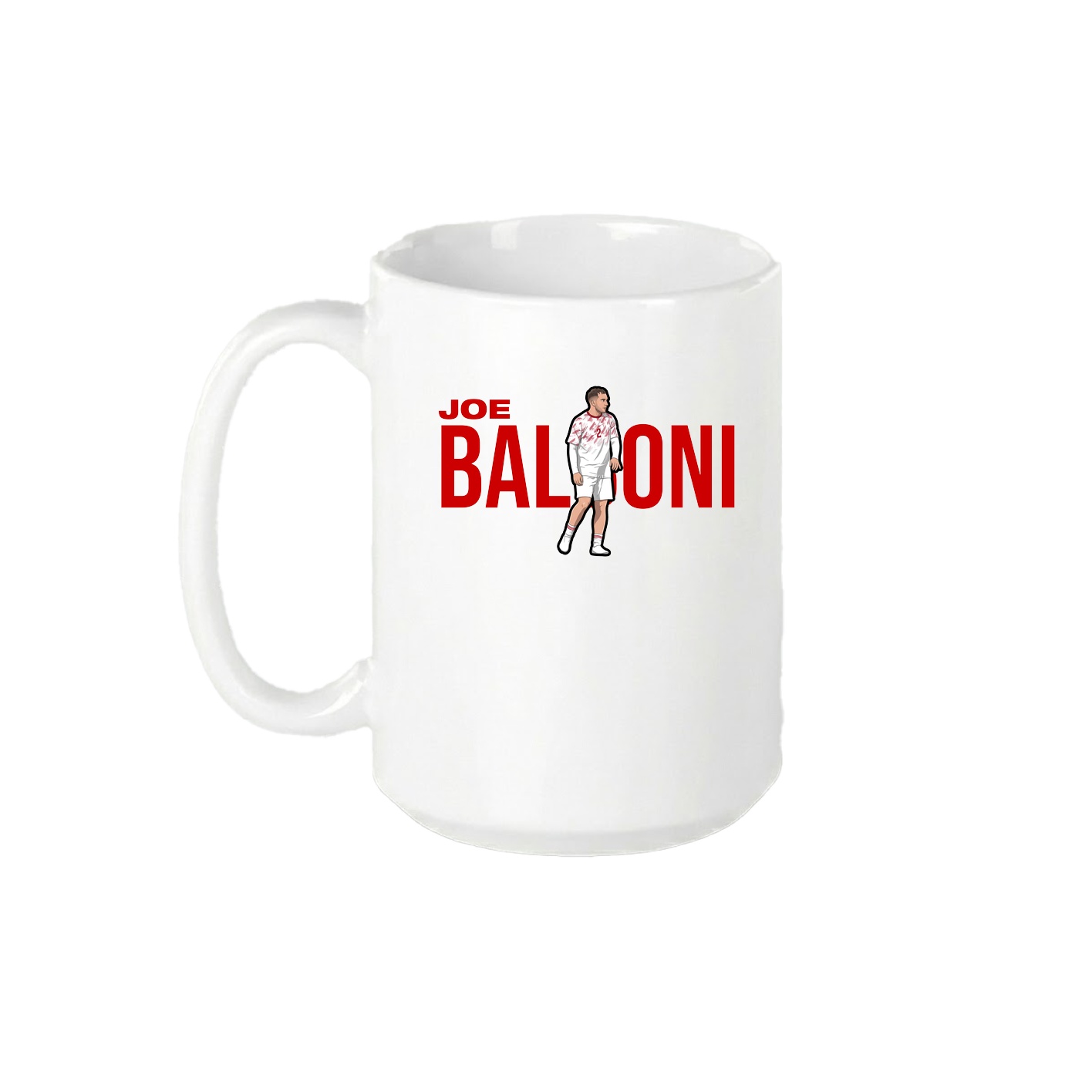 15oz Coffee Mug — Player Name in White