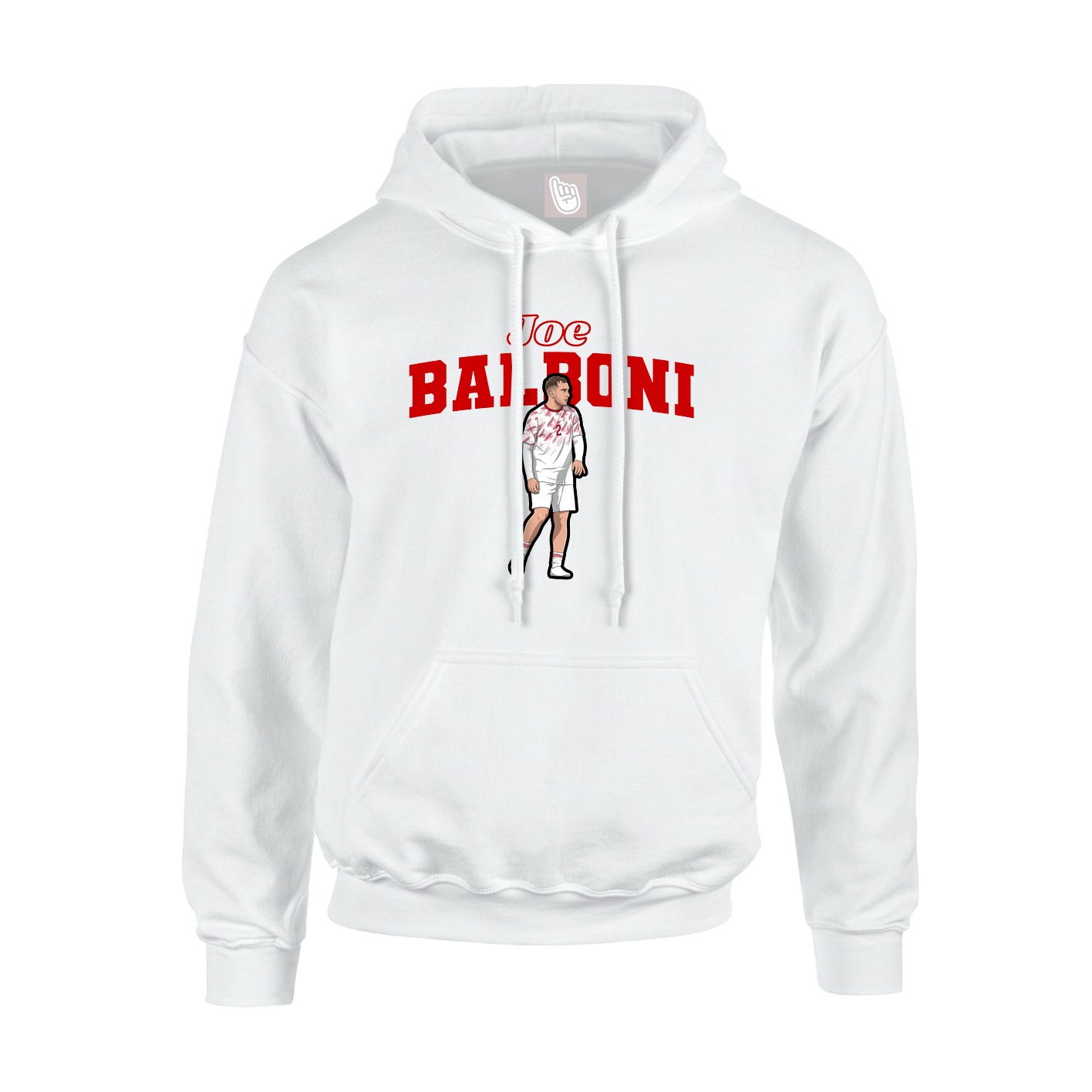 Hoodie — Name Arch in White