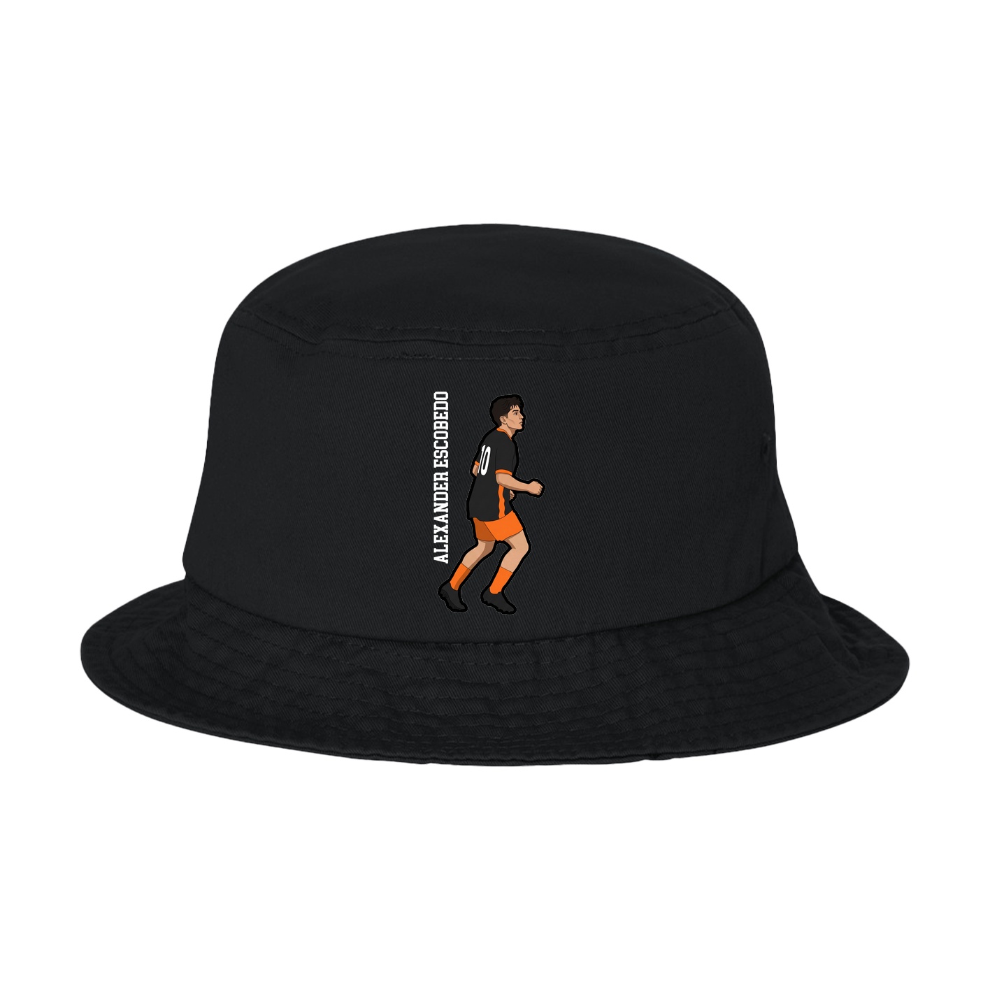 Bucket Cap — Name Vertical in Black