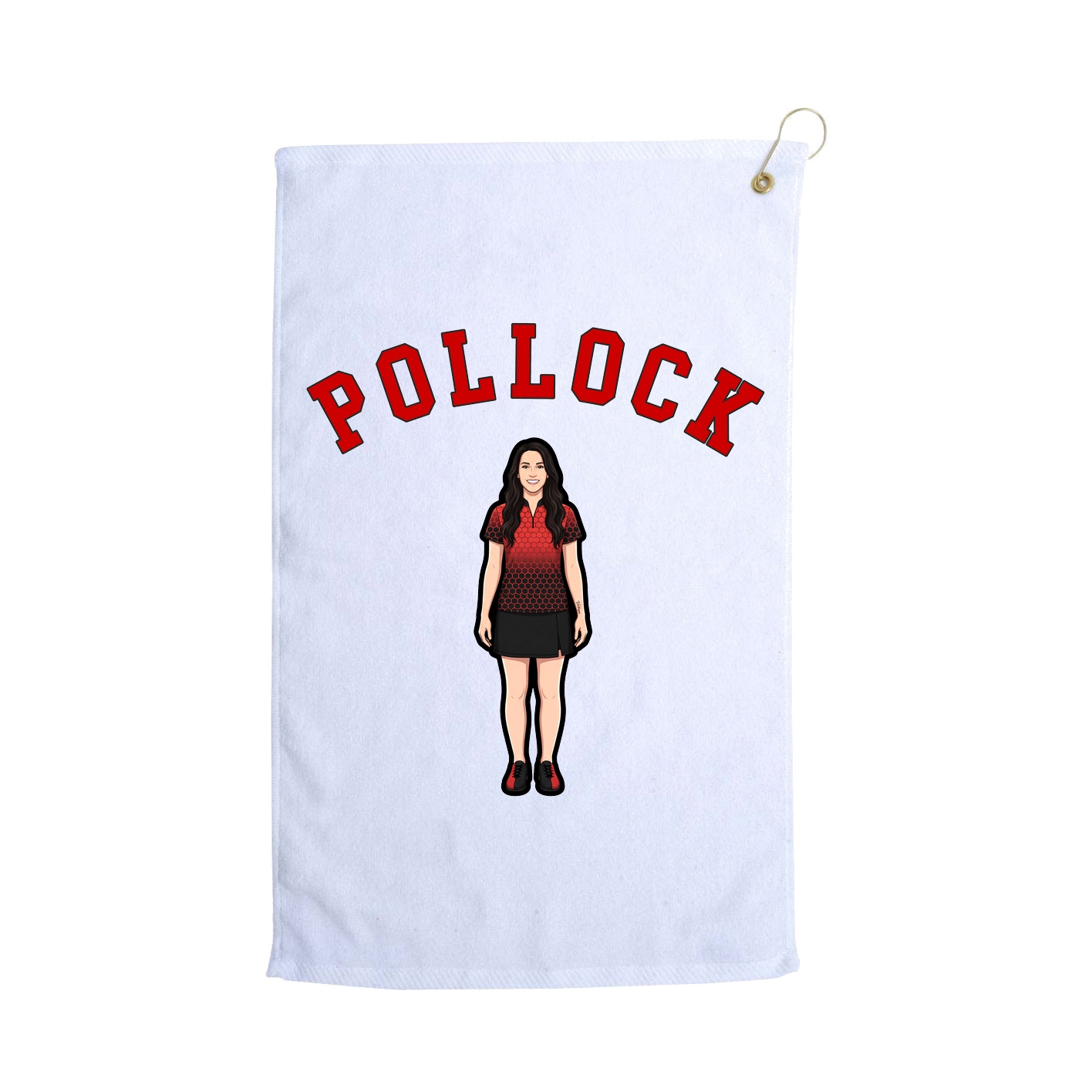 Golf Towel — Shirsey Arch in White
