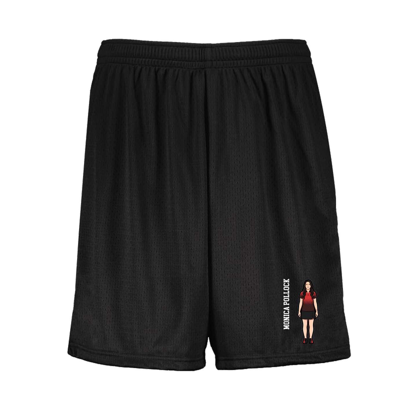 Shorts — Name Vertical in Black