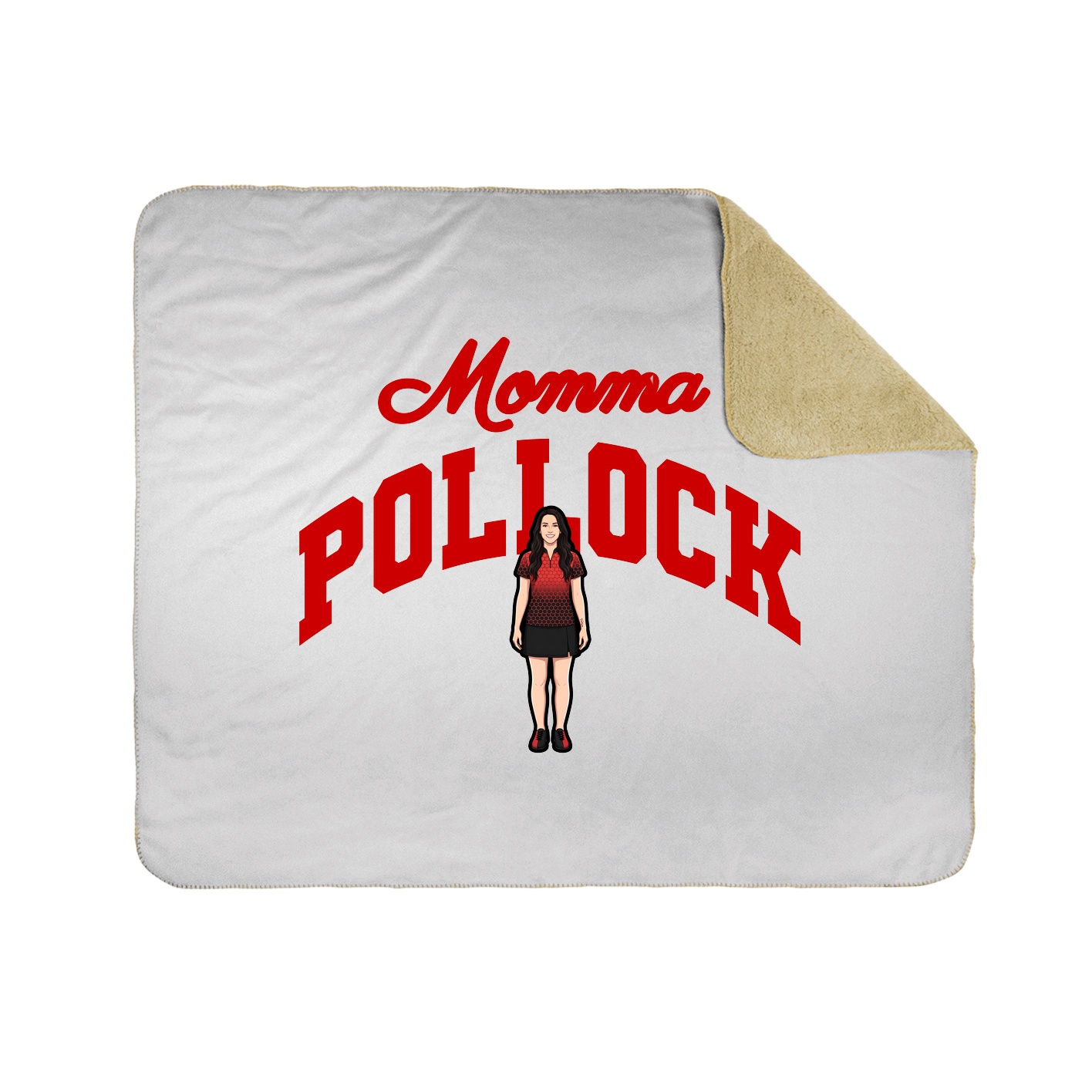 Throw Blanket — Mothers Day Arch in White