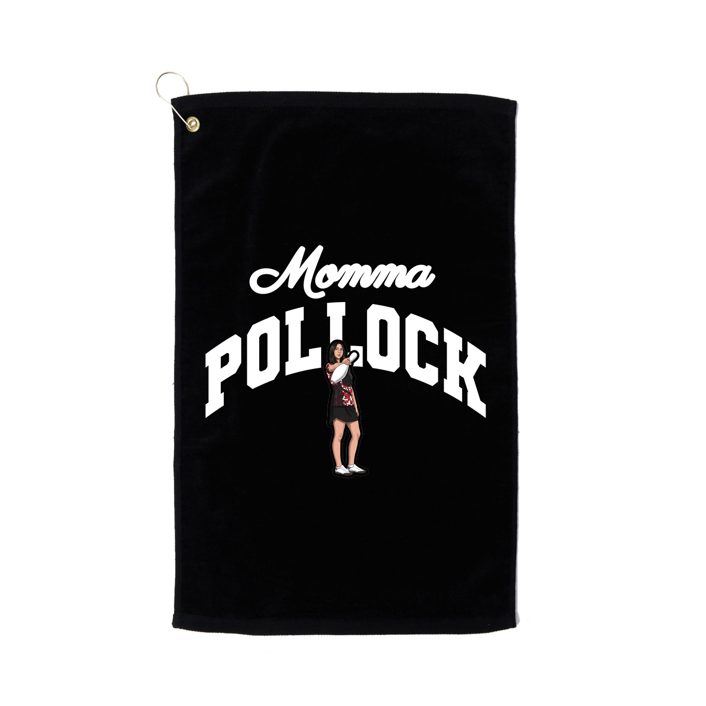 Golf Towel — Mothers Day Arch in Black