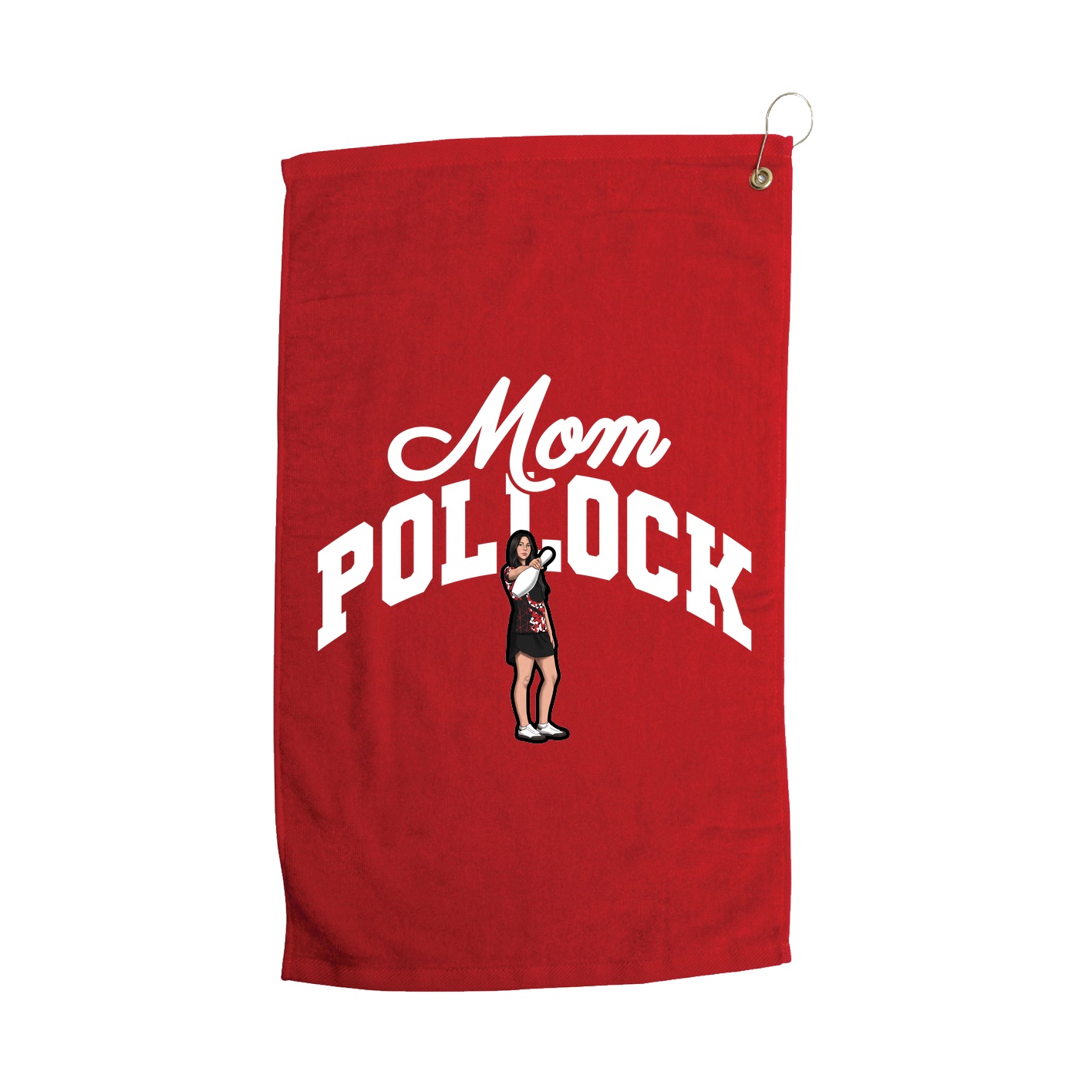 Golf Towel — Mothers Day Arch in Red