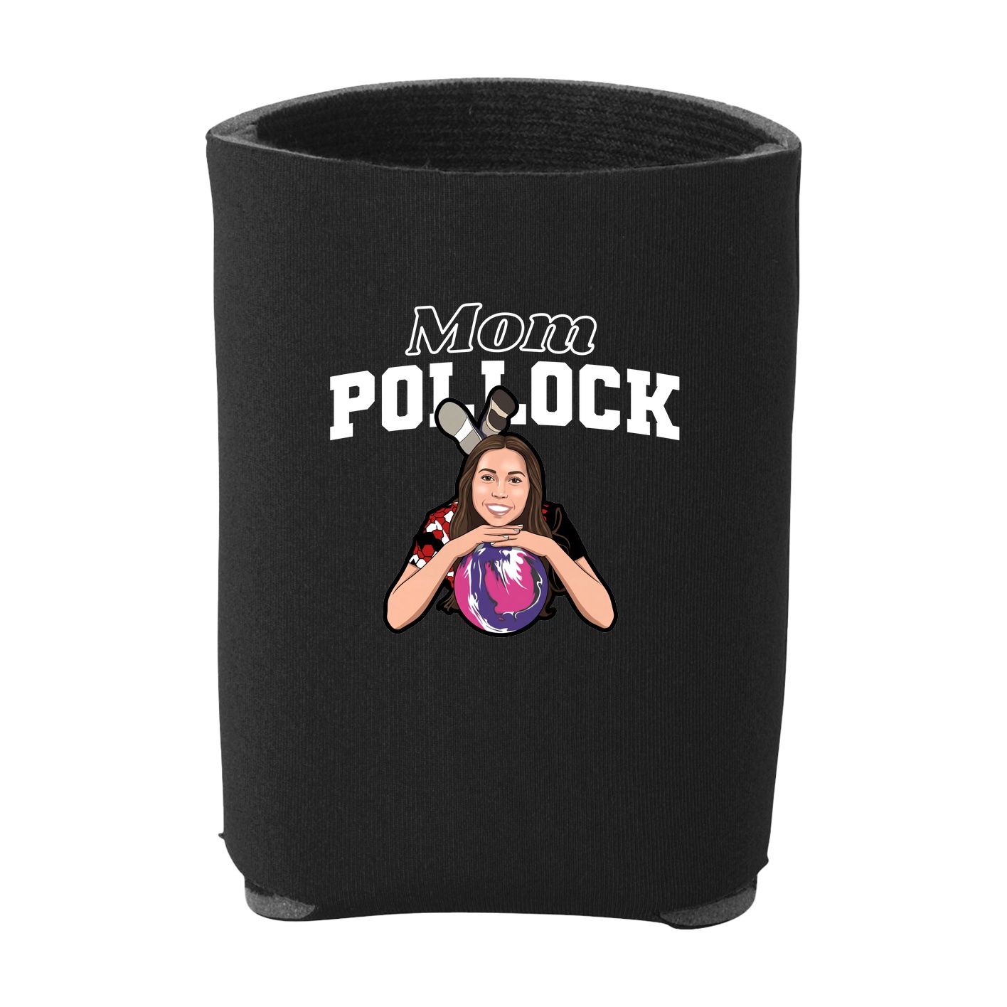 Can Holder — Mothers Day Block in Black