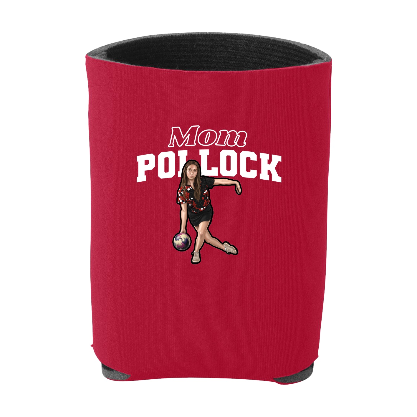Can Holder — Mothers Day Block in Red