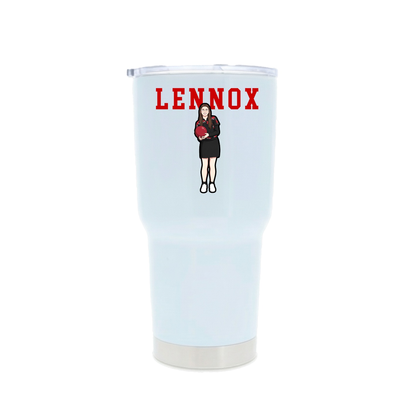 30oz Stainless Steel Tumbler — Shirsey in White