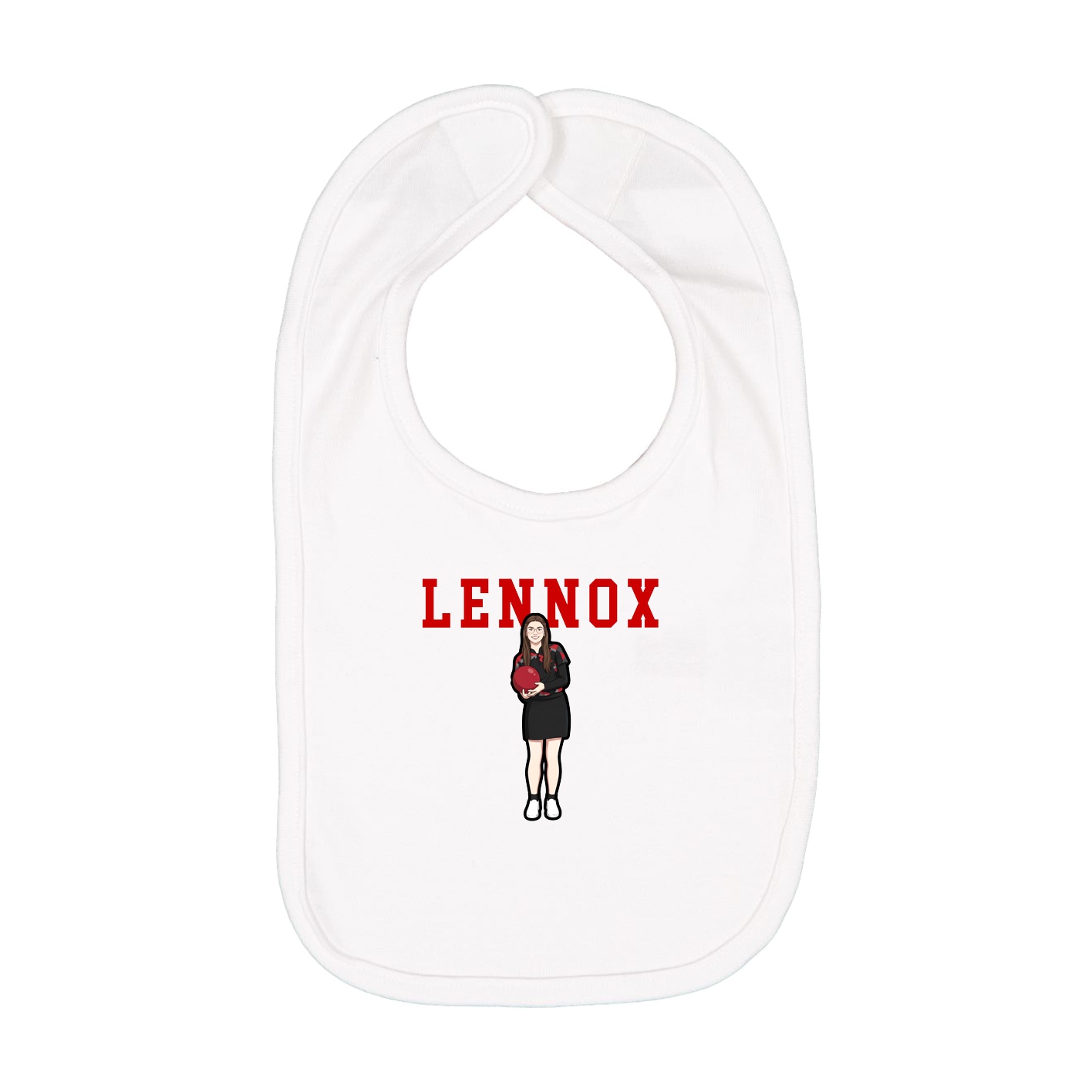 Infant Bib — Shirsey in White