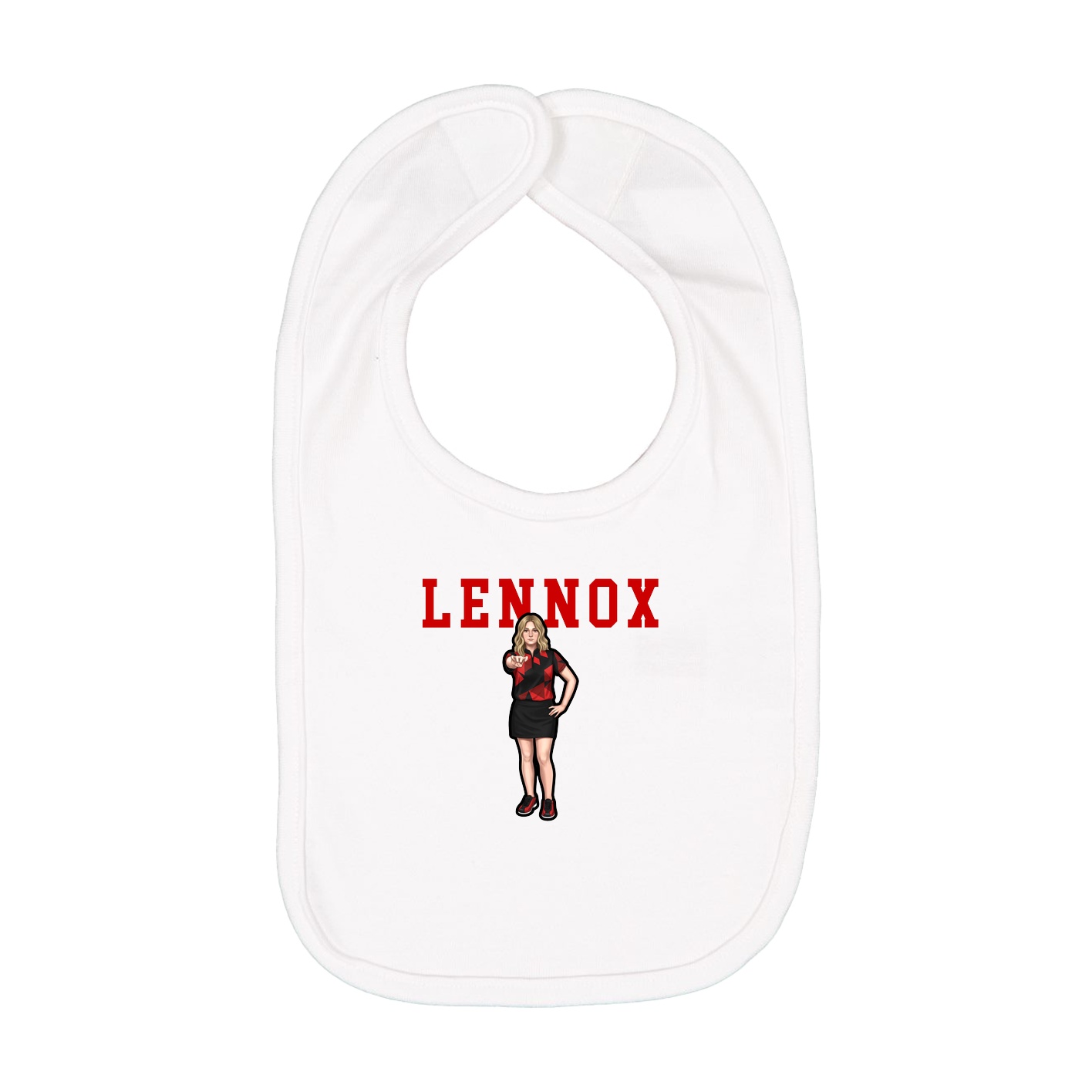 Infant Bib — Shirsey in White