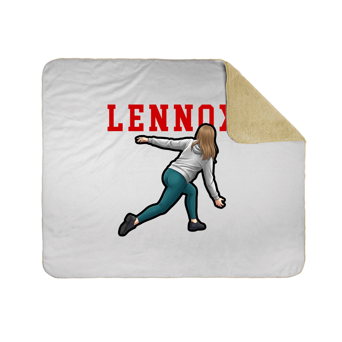 Throw Blanket — Shirsey in White
