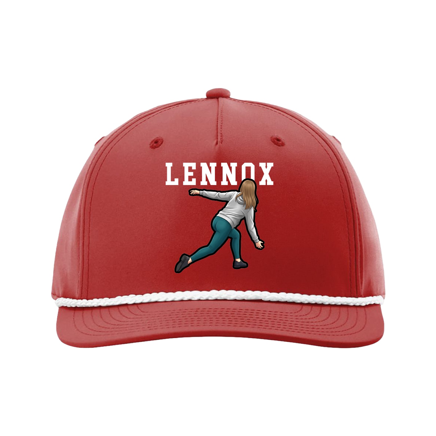 Five-Panel Classic Rope Cap — Shirsey in Red