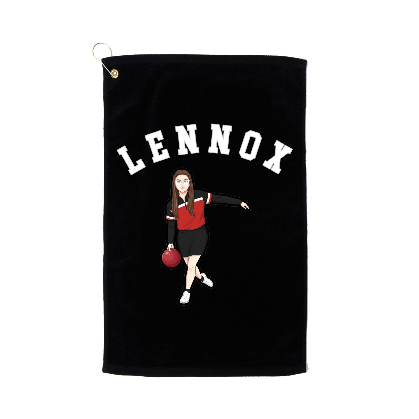 Golf Towel — Shirsey Arch in Black
