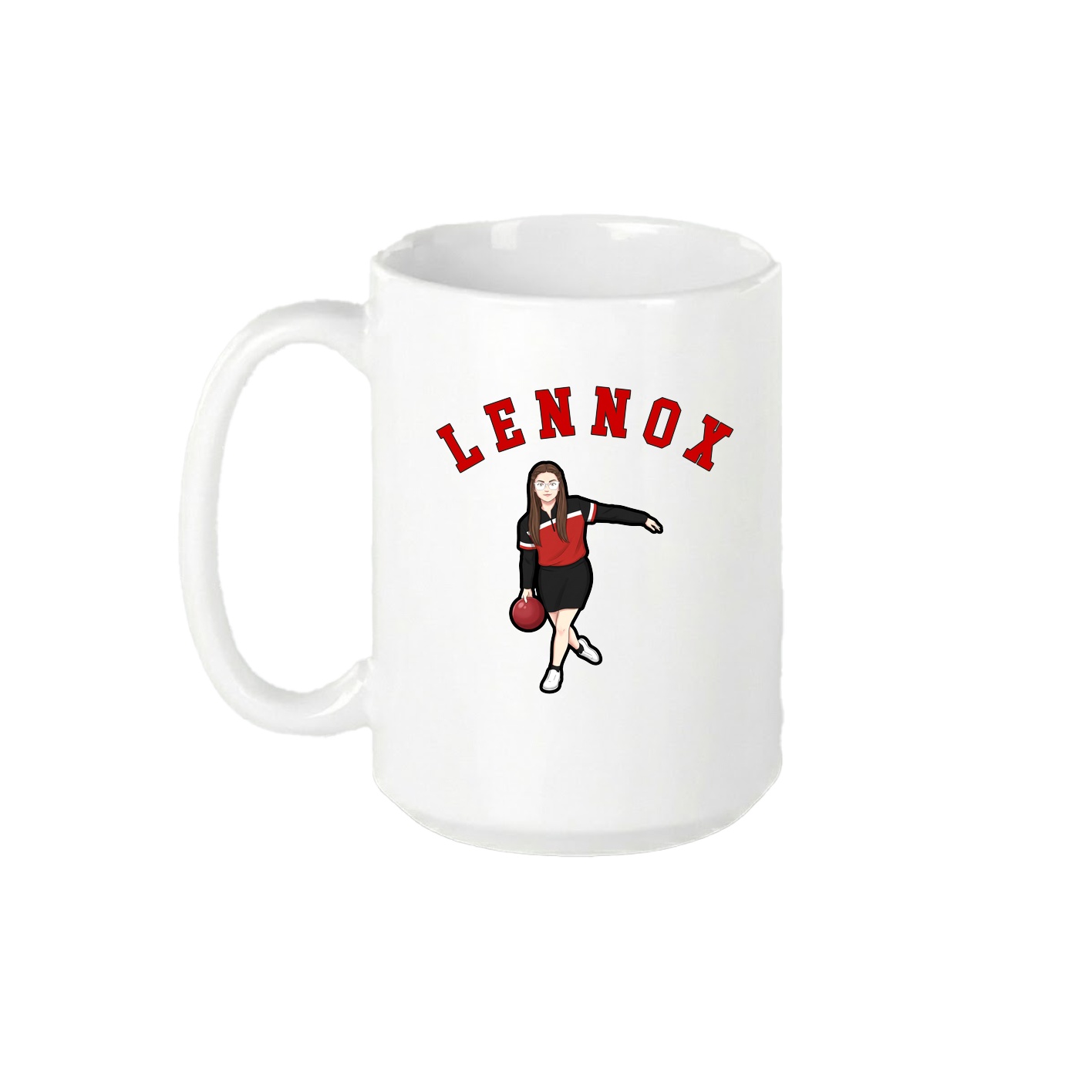 15oz Coffee Mug — Shirsey Arch in White