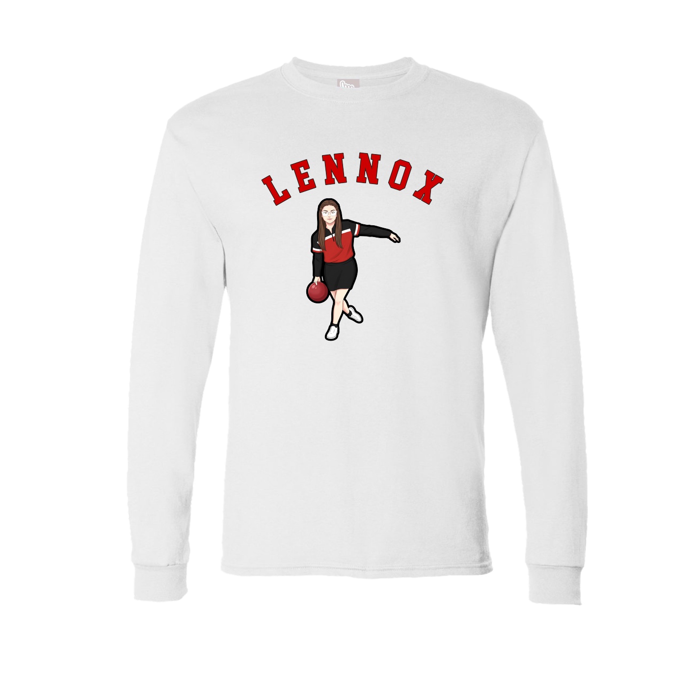 Long Sleeve Tee — Shirsey Arch in White