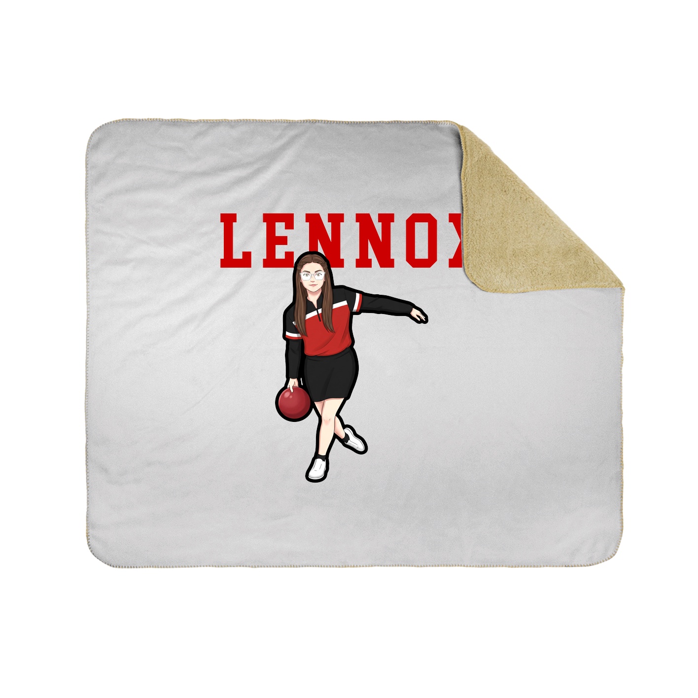 Throw Blanket — Shirsey in White