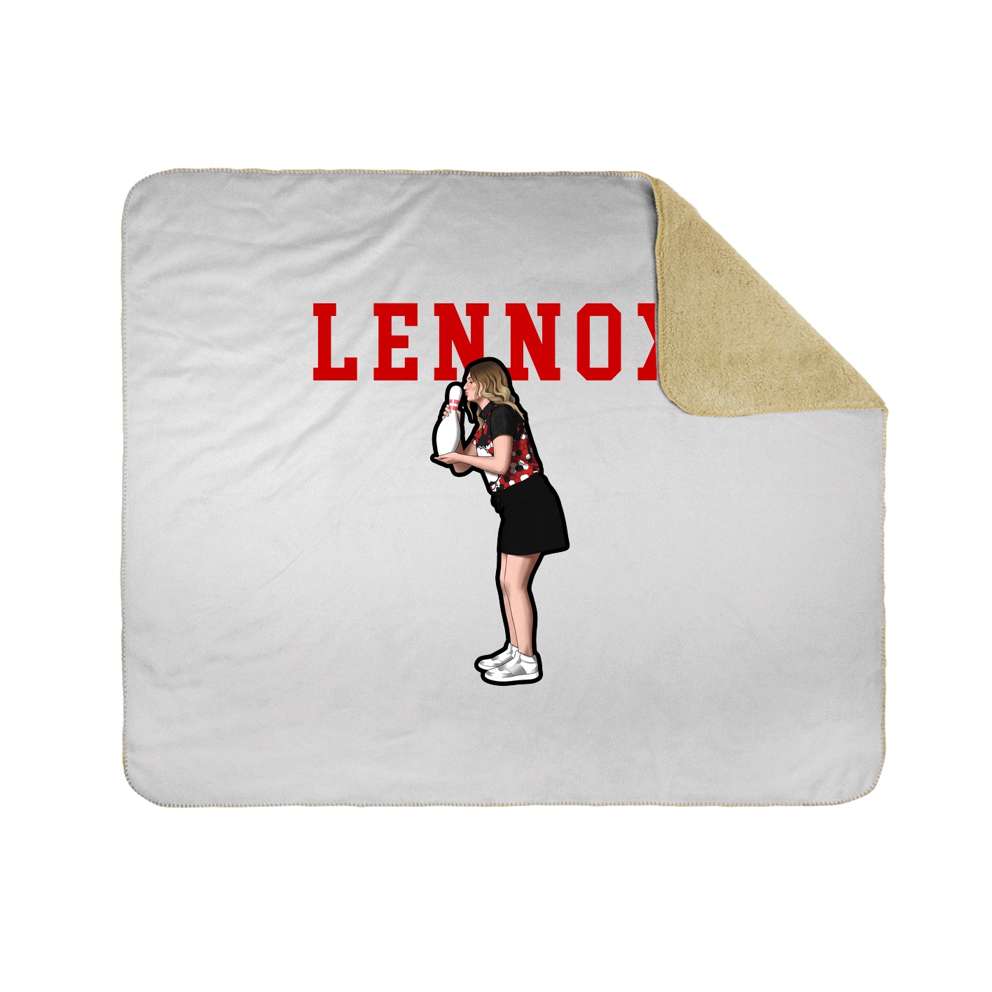 Throw Blanket — Shirsey in White