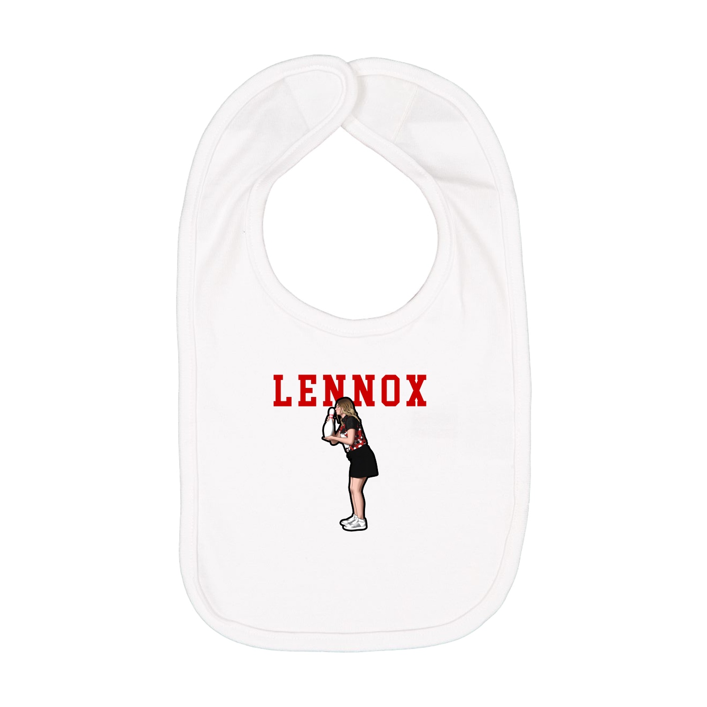 Infant Bib — Shirsey in White