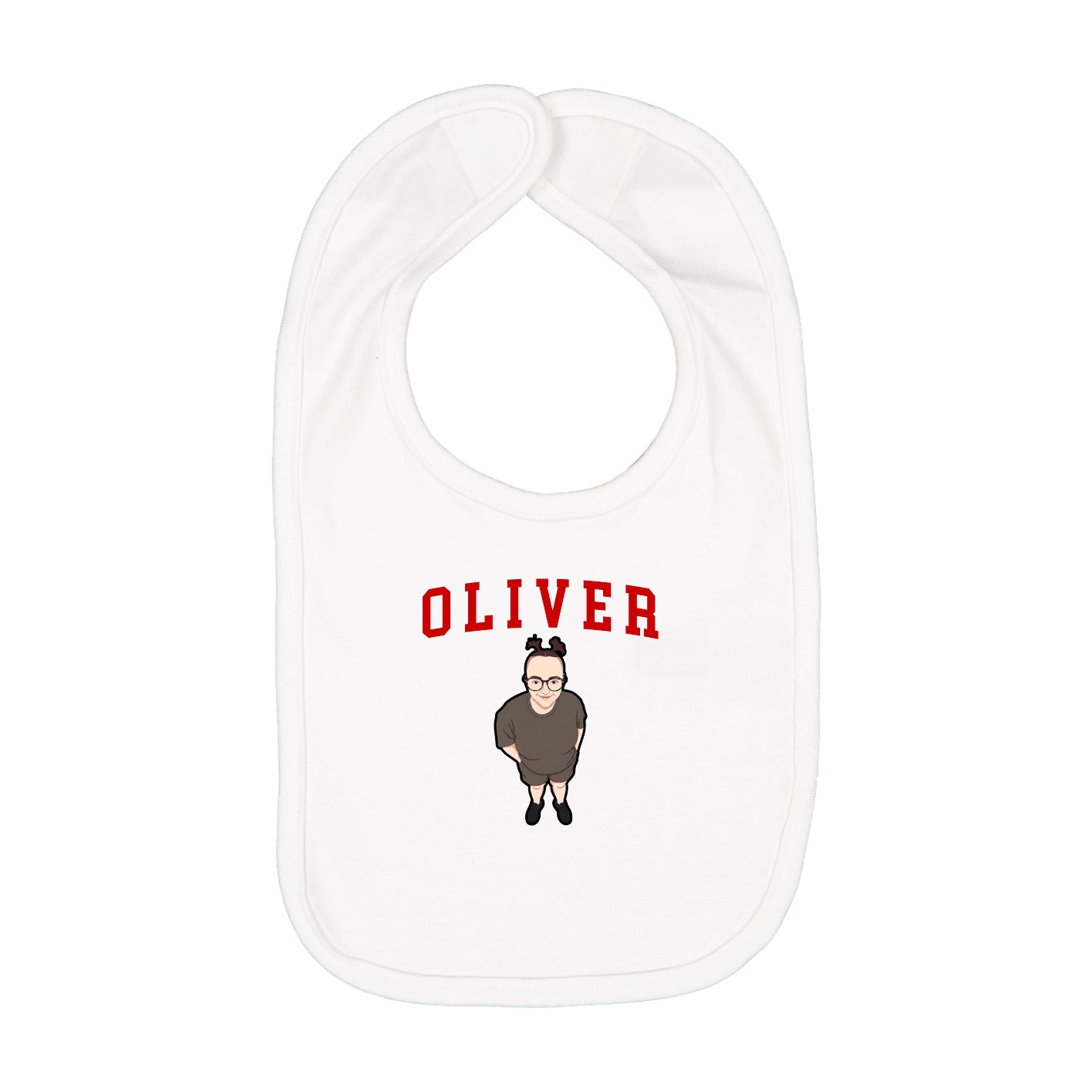 Infant Bib — Shirsey in White