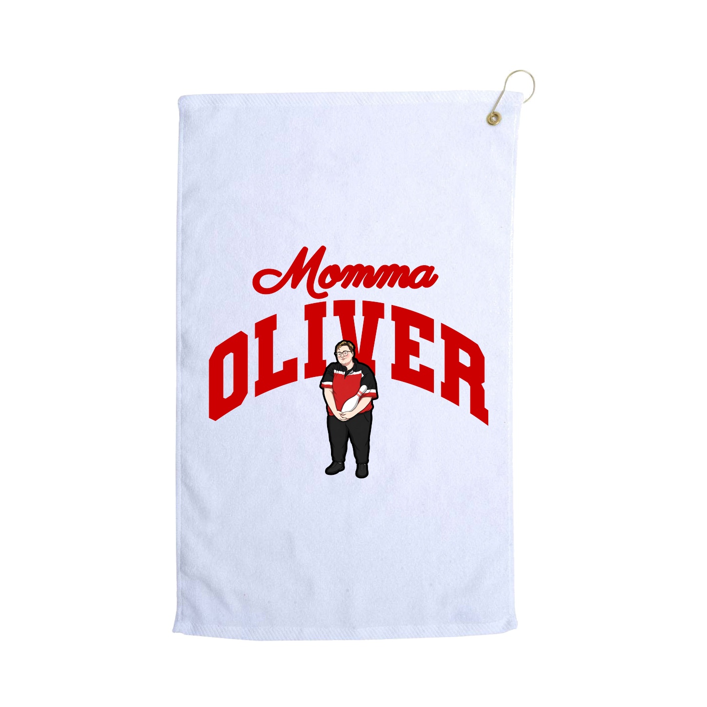 Golf Towel — Mothers Day Arch in White