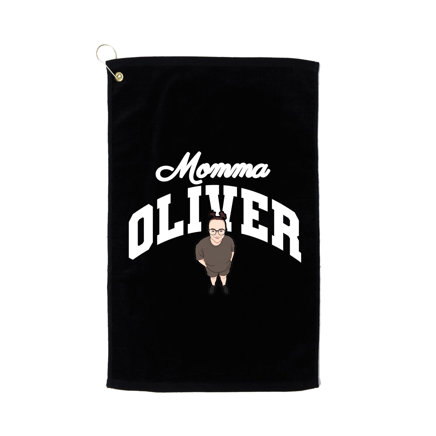 Golf Towel — Mothers Day Arch in Black
