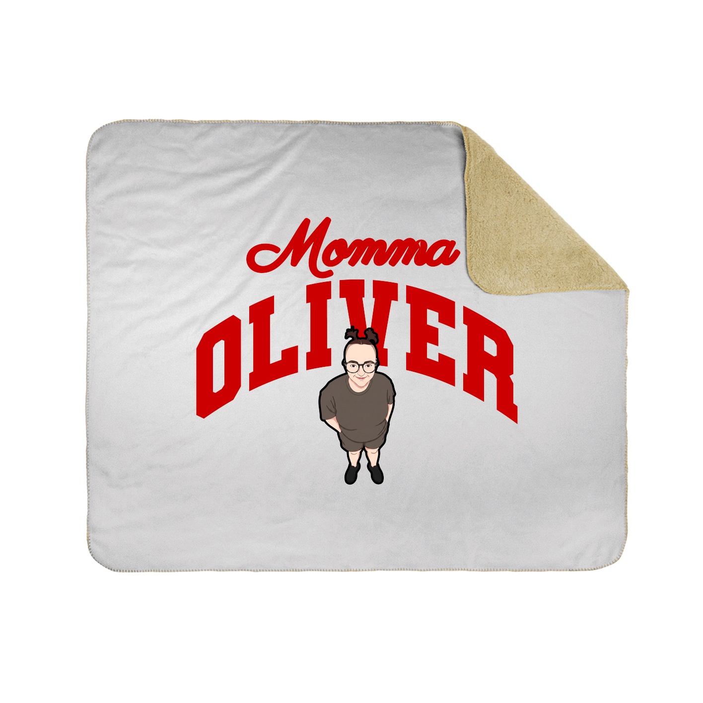 Throw Blanket — Mothers Day Arch in White