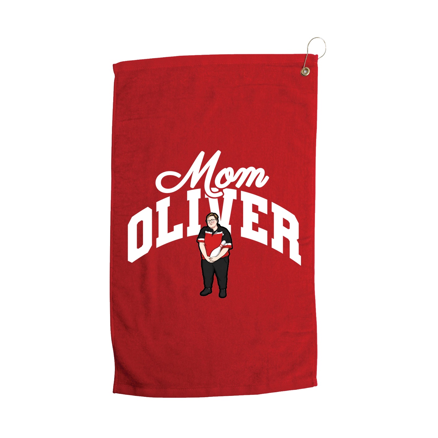 Golf Towel — Mothers Day Arch in Red
