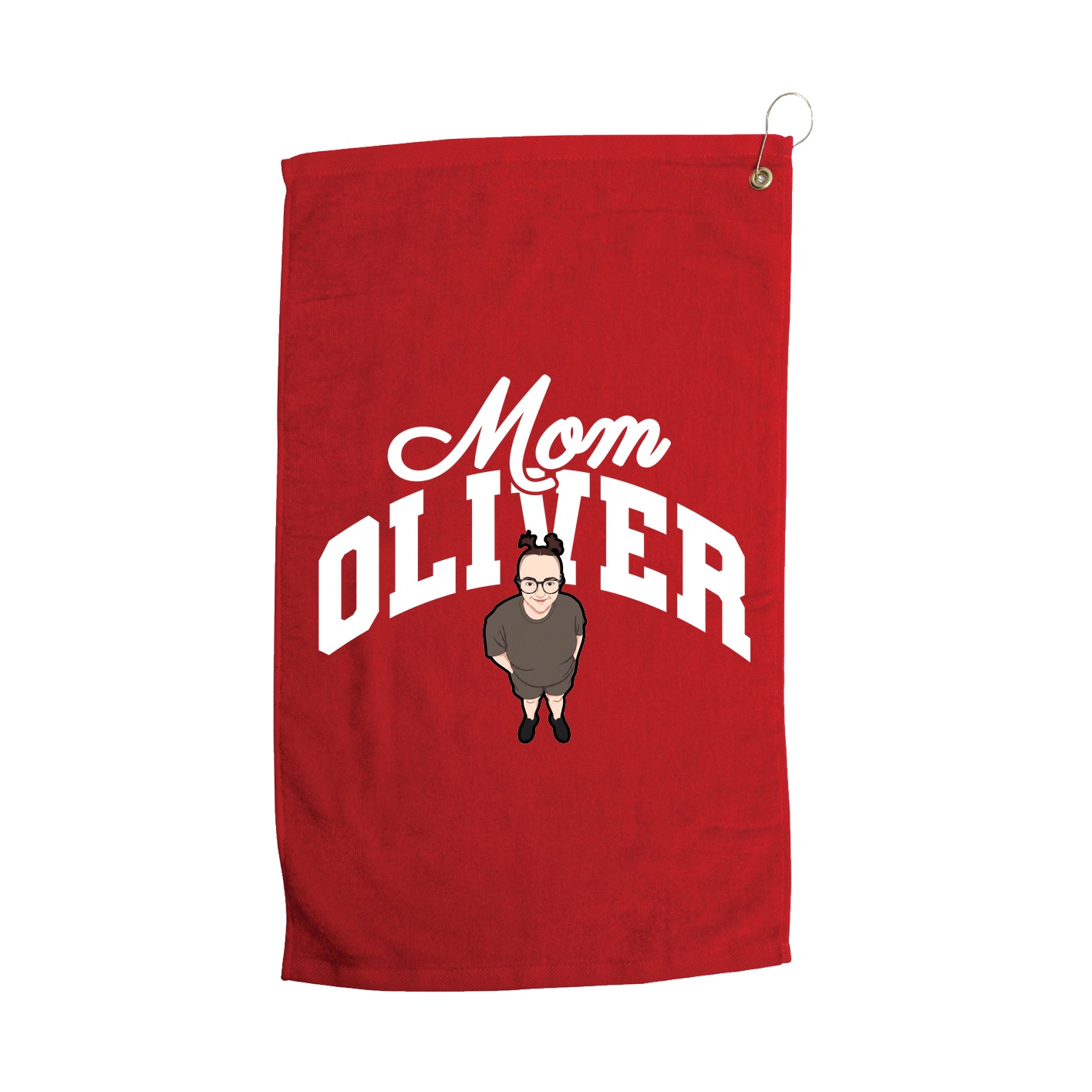 Golf Towel — Mothers Day Arch in Red